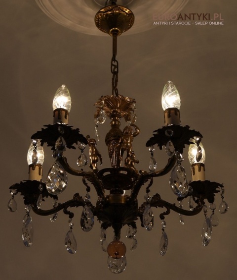 barokowy antyczny żyrandol z francji