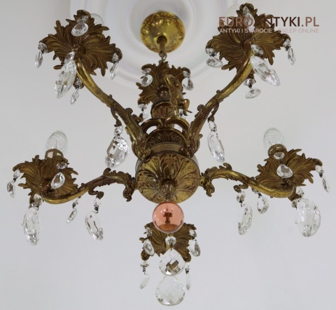 żyrandol vintage barok