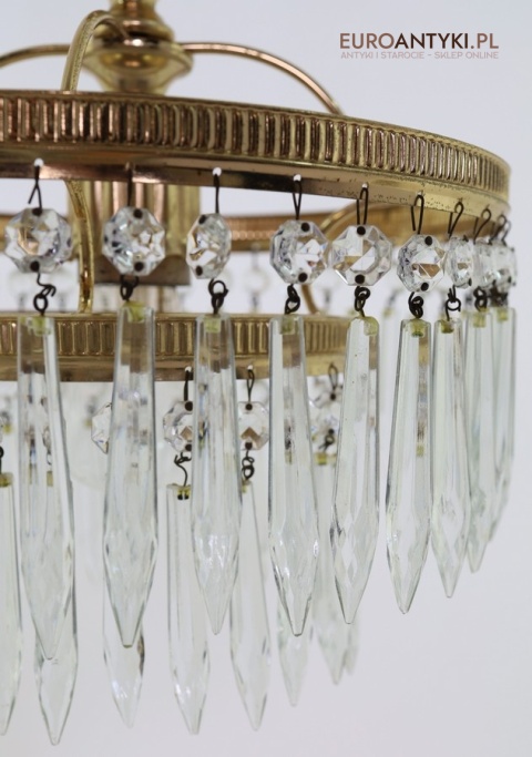 oryginalny zwis europejski kryształowy