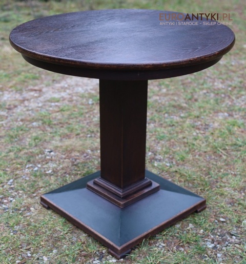 dębowy stolik empire starodawny