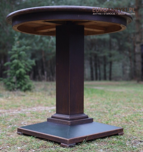 stolik empire okrągły drewniany