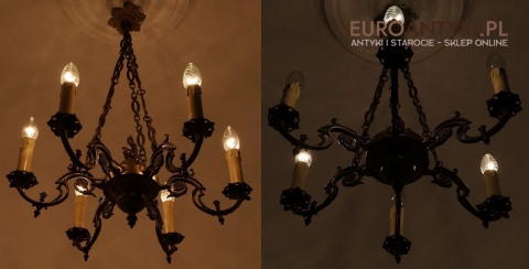 żyrandol barokowy vintage