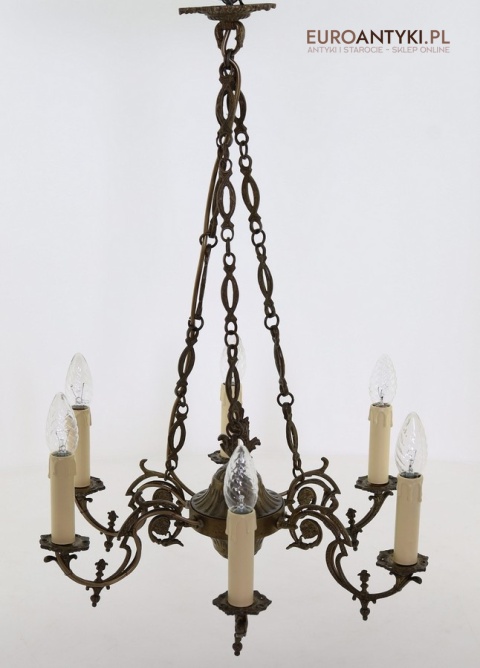 żyrandol vintage barokowy