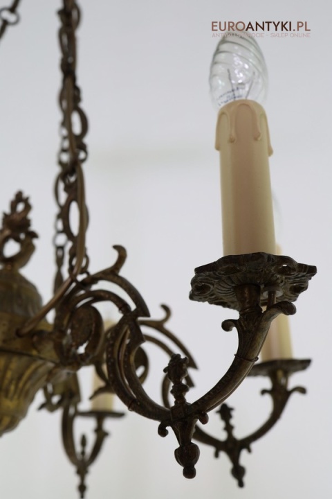 antyk żyrandol retro pałacowy