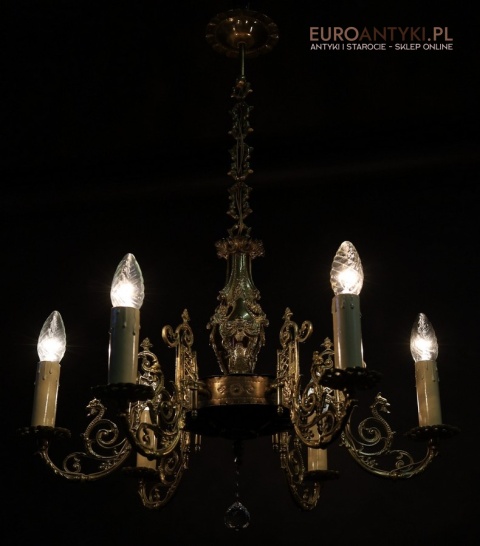 ludwik 15 żyrandol antyczny