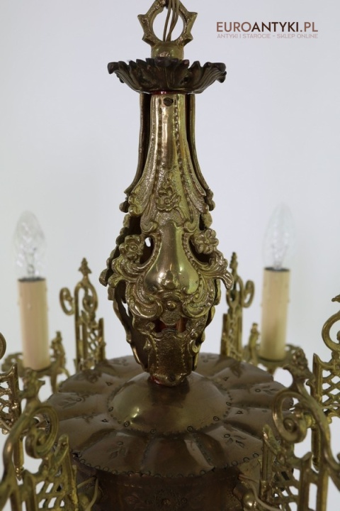 stylowy żyrandol retro z francji