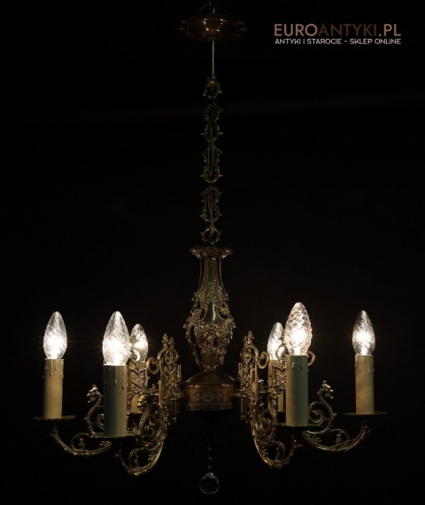 antyczne oświetlenie rococo