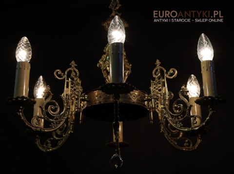 ludwik żyrandol antyczny