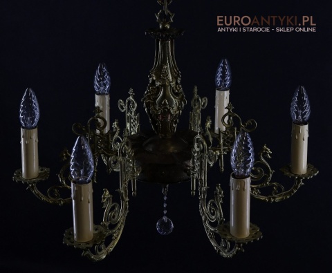 francuski żyrandol pałacowy ludwikowski
