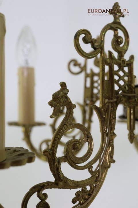 żyrandol retro antyczny
