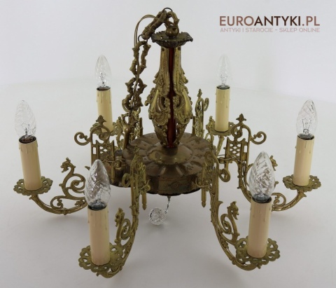 żyrandol retro francuskie rococo