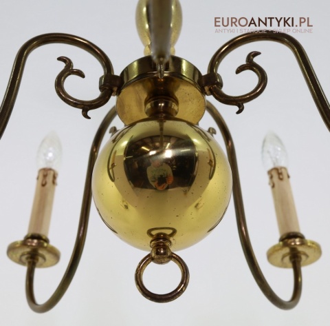 lampa wisząca mosiądz vintage