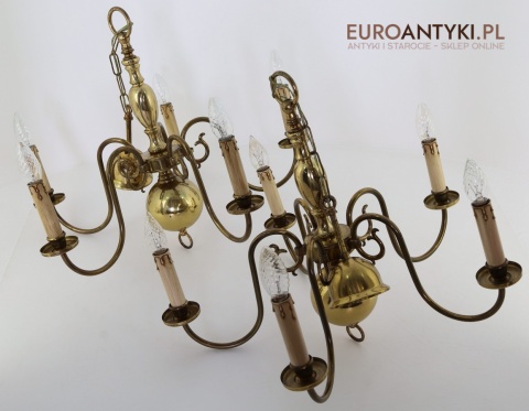 żyrandole stare z nalotem