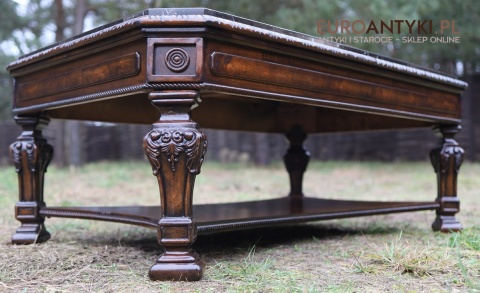 dekoracyjny stolik vintage granit