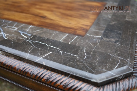 elegancki stolik neobarokowy vintage