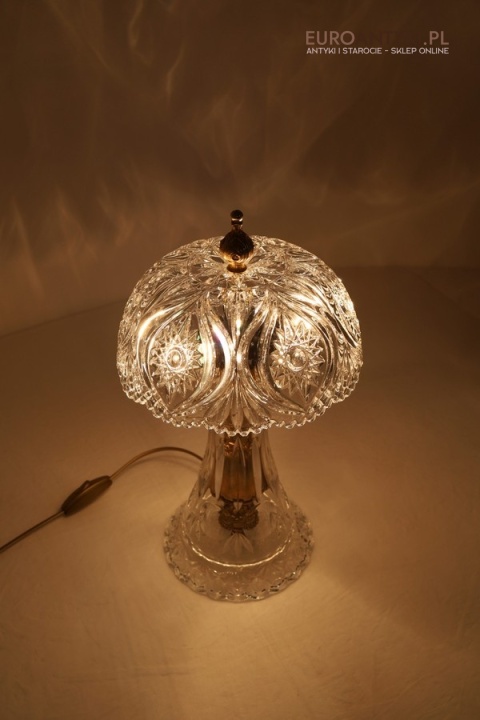 antyczna luksusowa lampa stołowa z epoki