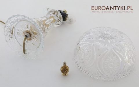 kryształowa dekoracja świetlna retro