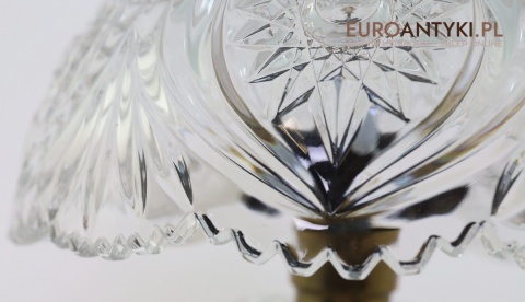 szlifowana lampa kryształowa retro