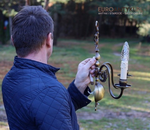 duże kinkiety ścienne z orłem dwugłowym