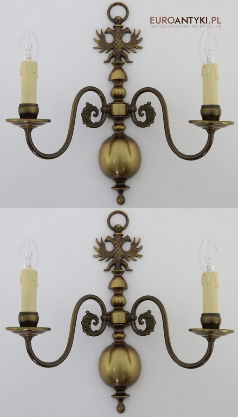 kinkiety retro z orłem dwugłowym