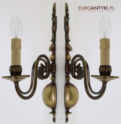 kinkiety eklektyczne z orłem dwugłowym