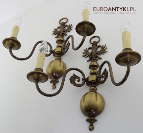 kinkiety dekoracyjne z orłem dwugłowym