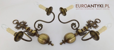 kinkiety ozdobne z orłem dwugłowym