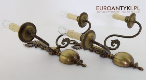 kinkiety duże vintage z orłem dwugłowym