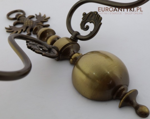 kinkiety brązowe dekoracyjne z orłem dwugłowym