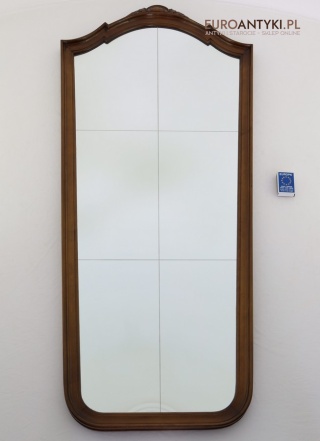 XL! DUŻE! Antyczne lustro ścienne Chippendale – stylowa dekoracja vintage