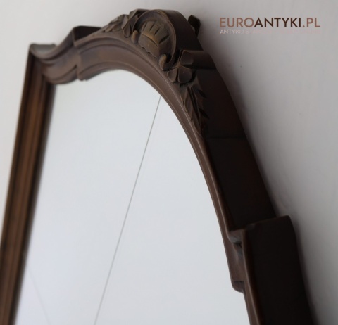 stylowe lustro ścienne drewniane