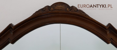 eleganckie lustro ścienne z drewna