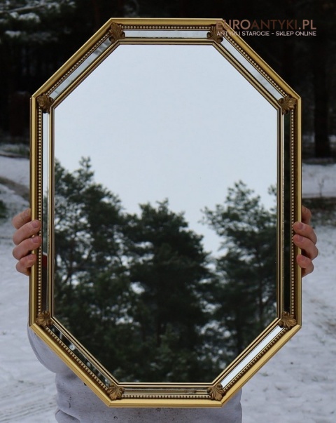 stylowe lustro pałacowe drewniane