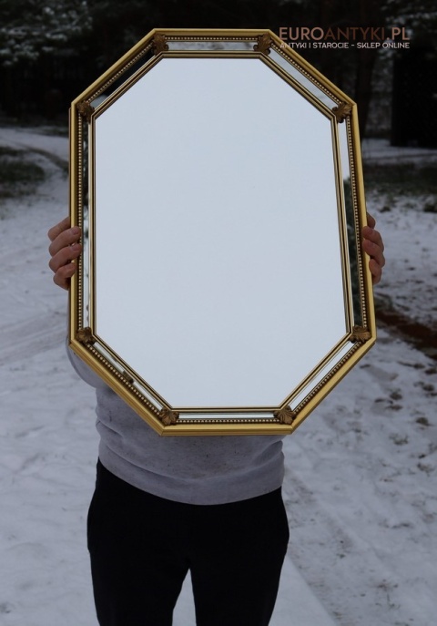 klasyczne lustro pałacowe z epoki