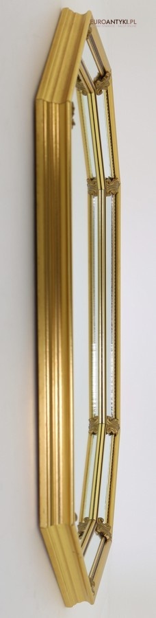 dekoracyjne lustro złote z epoki