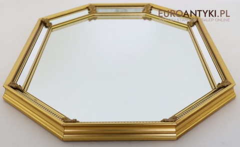 francuskie lustro vintage oktagonalne