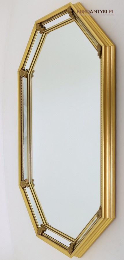 antyczne lustro pałacowe oktagonalne