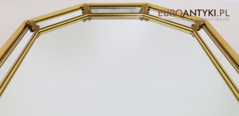 złote lustro klasyczne vintage