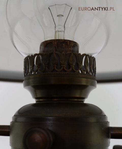 mosiężna dwupunktowa lampa wisząca dekoracyjna