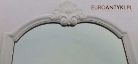 lustro ścienne białe stylowe retro