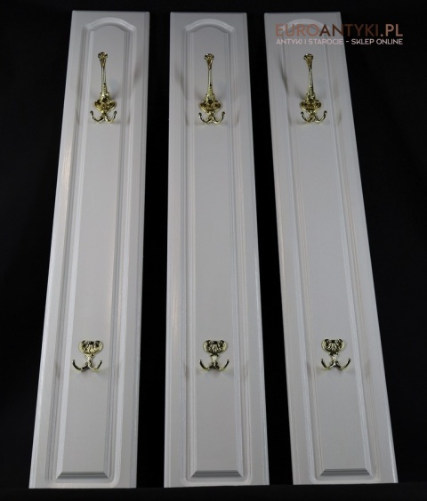 garderoba ścienna retro lustro i wieszaki