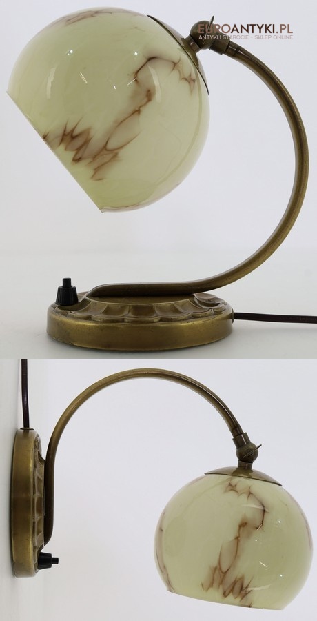 oryginalna lampa art deco z epoki francja