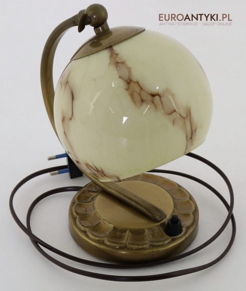 lampka art deco mosiądz stan idealny