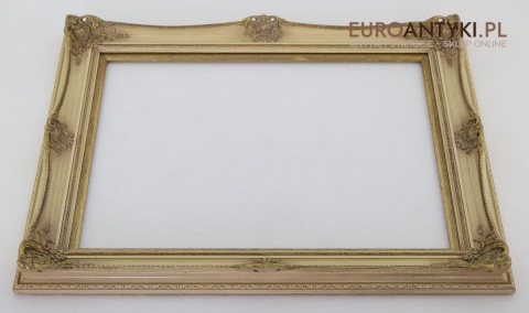 kremowa ramka rokoko