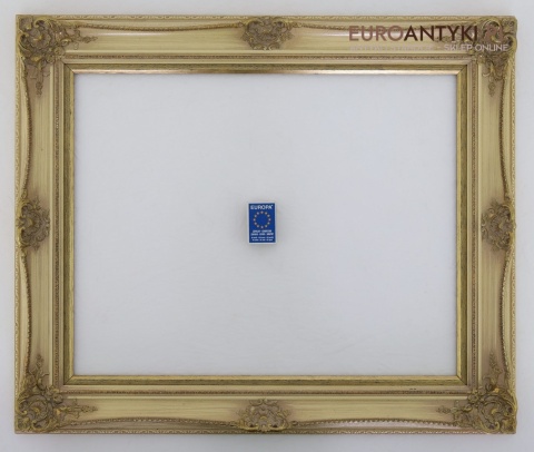 kremowa ramka barokowa