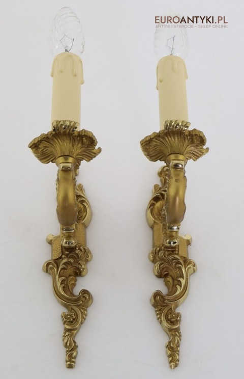 dekoracyjne kinkiety vintage mosiądz