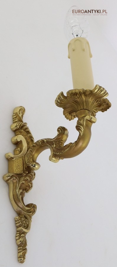 kolekcjonerskie kinkiety retro mosiądz