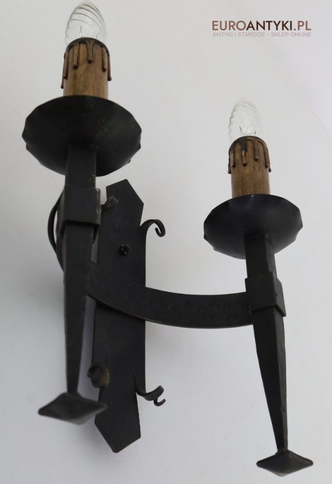 kuty kinkiet vintage z epoki