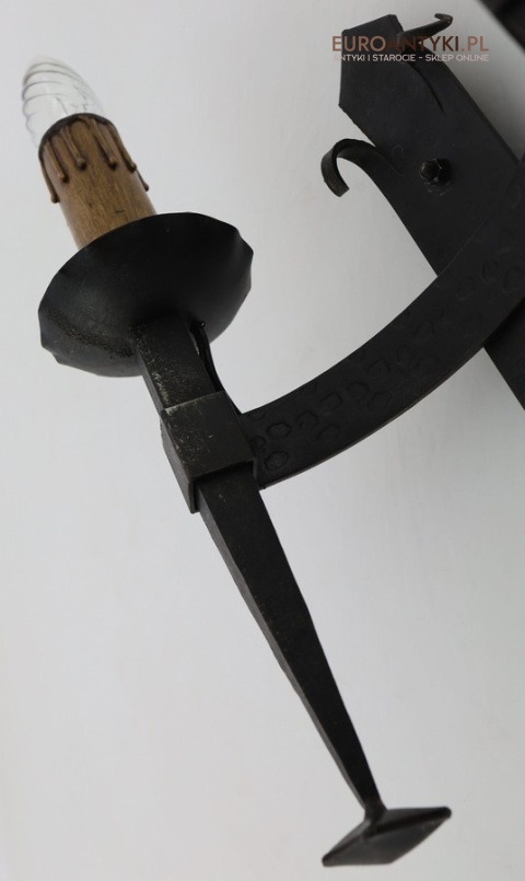 duży kinkiet ZAMKOWY kuty