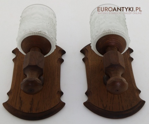 skandynawskie kinkiety drewniane vintage